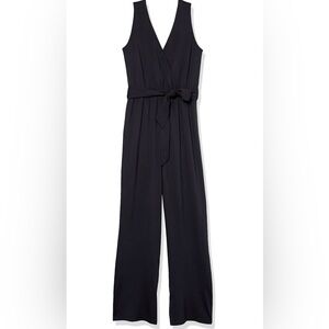 The Drop Women’s Black Sleeveless Jumpsuit Caralynmirand with Belt Loops NWT